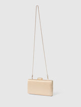 Tate Twist Satin Hardcase Clutch Forever New