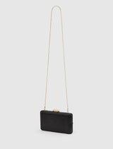 Tate Twist Satin Hardcase Clutch Forever New