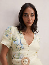 Calissa V-Neck Short Sleeve Midi Dress Forever New