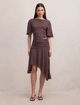 Polly Hanky Hem Midi Skirt Forever New