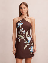Beau Halter Neck Mini Dress