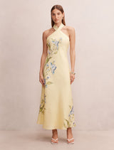 Tabitha Halter Neck Midi Dress