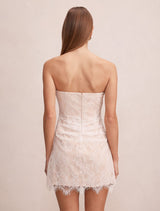 Brenna Corset Lace Mini Dress Forever New