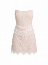 Brenna Corset Lace Mini Dress Forever New