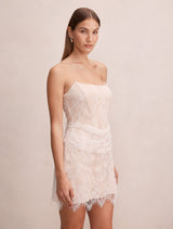 Brenna Corset Lace Mini Dress Forever New