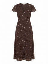 Ardelia Petite Flutter Sleeve Midi Dress Forever New