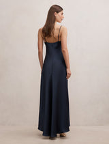 Tilesha Satin Cowl Slip Maxi Dress Forever New