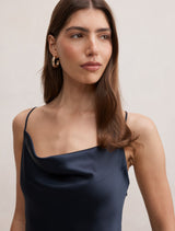 Tilesha Satin Cowl Slip Maxi Dress Forever New
