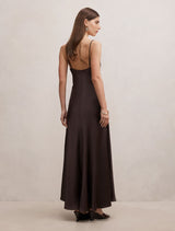Tilesha Satin Cowl Slip Maxi Dress Forever New