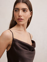 Tilesha Satin Cowl Slip Maxi Dress Forever New