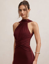 Rosalba Gathered Panel Maxi Dress Forever New