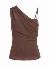 Morgan Petite Draped Shoulder Top Forever New