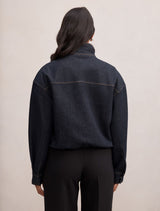 Lola Funnel Neck Denim Jacket Forever New