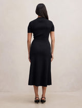 Niki V-Neck Stitch Knit Dress Forever New