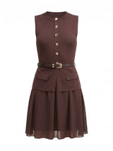 Belle Woven Mix Mini Dress Forever New