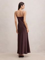 Ivara Lace Cowl Maxi Dress