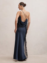 Sylvie Asym Satin Bias Dress Forever New