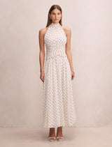 Marianna Draped Scarf Maxi Dress Kinsey Spot Forever New