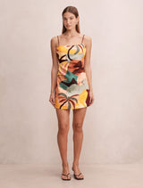 Mel Strappy Linen Mini Dress Forever New
