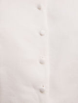 Ella Button Up Linen Top Forever New