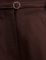 Matilda Petite Linen Blend Wide Leg Pants Forever New