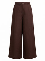 Matilda Petite Linen Blend Wide Leg Pants Forever New