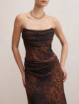 Gwynne Draped Strapless Maxi Dress Forever New