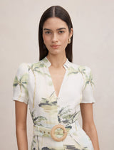 Bree Printed Shirt Midi Dress Forever New