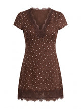 Lexi Lace Trim Linen Mini Dress