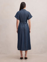 Penny Cinched Waist Midi Dress Forever New