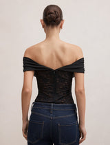 Lily Lace Bardot Top Forever New