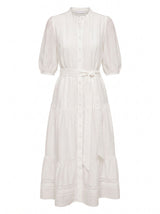 Rachel Short Sleeve Trim Midi Dress Forever New