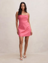 Sully Folded Cowl Mini Dress Forever New