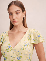Daphne Flutter Sleeve Blouse Forever New