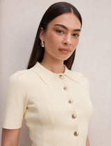 Esther Button Knit Top Forever New