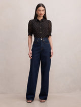 Faye Short Sleeve Blouse Forever New