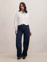 Hannah Lace Trim Shirt Forever New