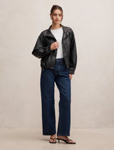 Belle Pu Belted Bomber Jacket Forever New
