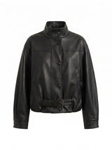 Belle Pu Belted Bomber Jacket Forever New