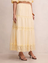 Naomi Elastic Maxi Skirt Forever New