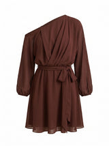 Samantha Tipped Draped Mini Dress Forever New