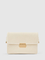 Philippa Pleat Shoulder Bag 0 Ivory Forever New