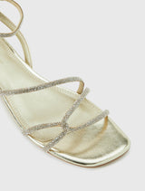 Dominique 2 Diamante Strap Flat Pm Sandal