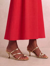 Tracy Stone Trim Toe Post Heel