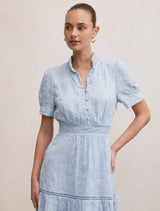 Athena Short Sleeve Midi Dress Forever New
