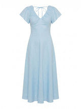 Rue Puff Sleeve Gathered Midi Dress Forever New
