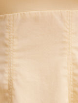 Chessy Seamed Cotton Midi Dress