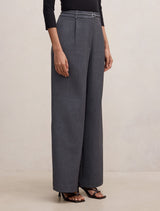 Lena Petite High Waist Wide Leg Pants Forever New