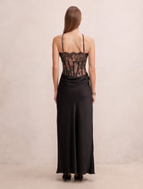 Nellie Lace Halter Maxi Dress