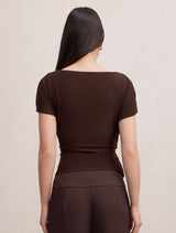 Celine Tie Detail Top Forever New